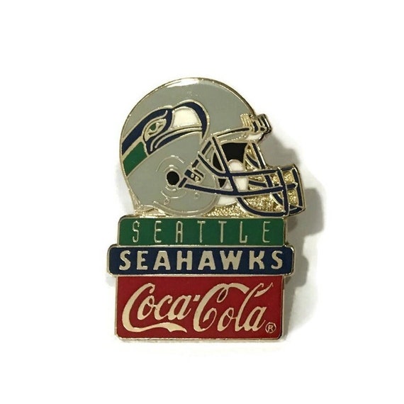 1993 Vintage SEAHAWKS Pin +backs ~ New Nos ~ NFL … - image 1