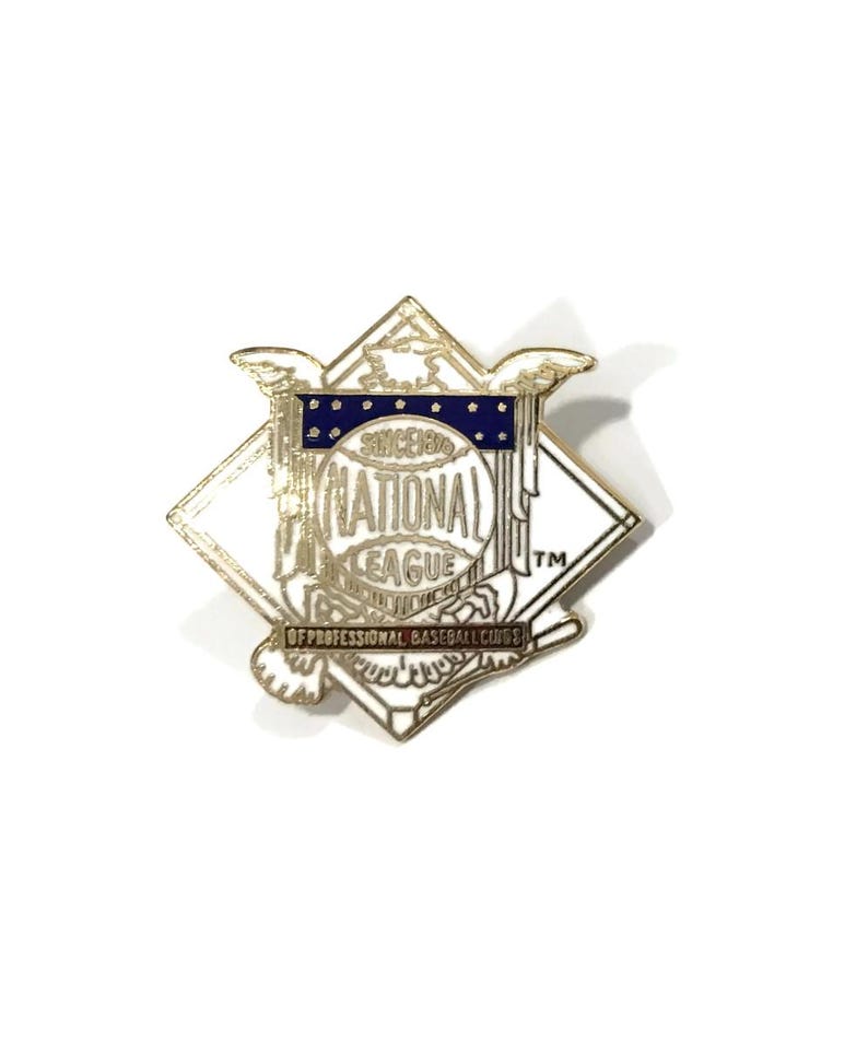 Vintage 1988 NL LOGO Pin +backs ~ New Nos ~ Official MLB Baseball ...
