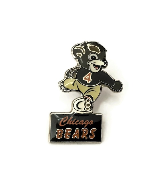 Vintage BEARS MASCOT Pin + backs ~ New Nos ~ NFL F