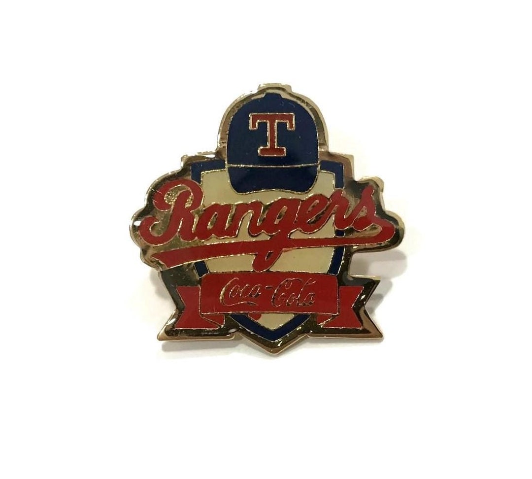 Vintage 1990 RANGERS Pin +backs ~ Official MLB Baseball Peter David ...