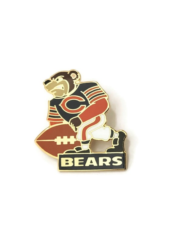 Rare Vintage BEARS Mascot Pin +backs ~New Nos~ Off