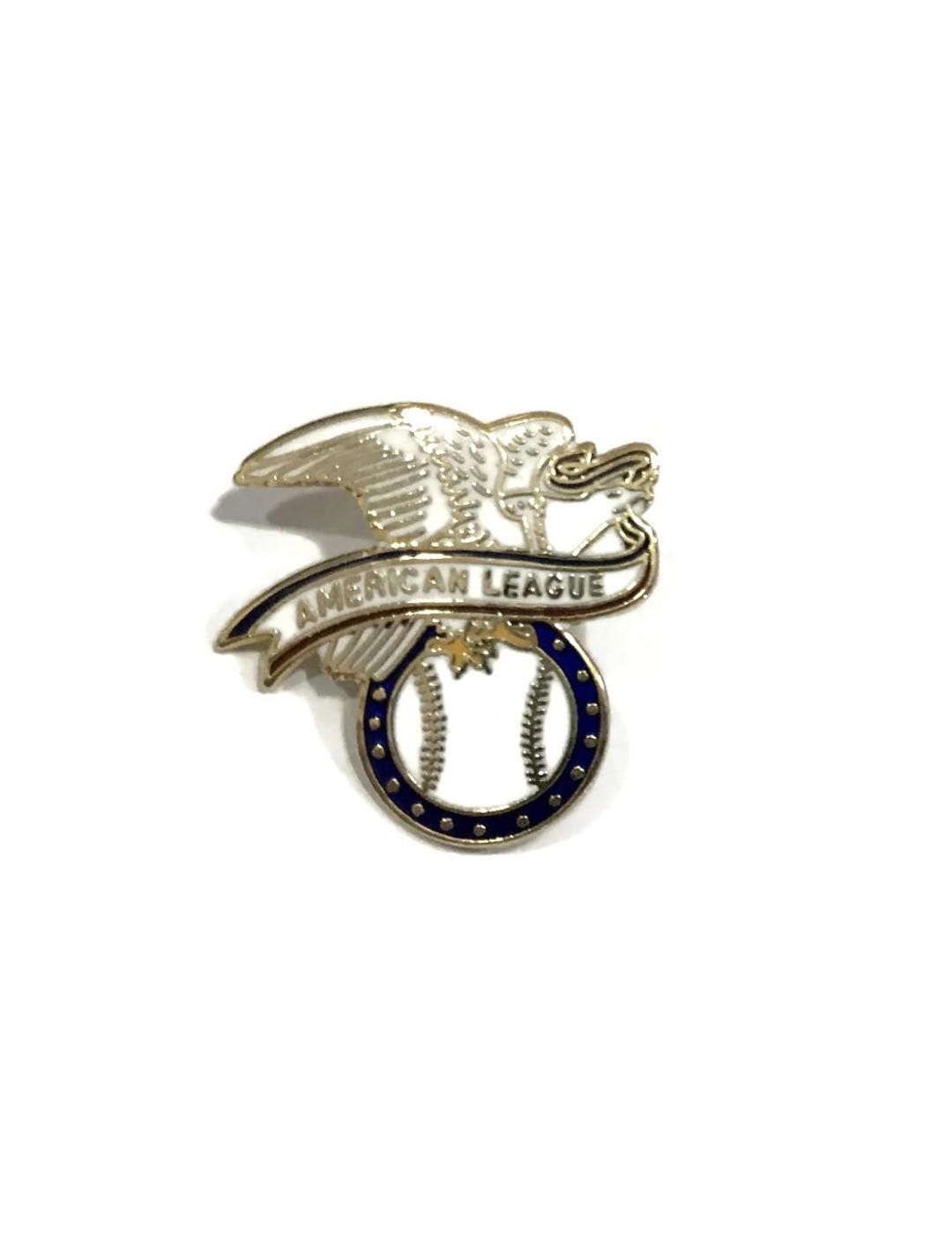 Vintage 1988 AL LOGO Pin +backs ~ New Nos ~ Official MLB Baseball ...
