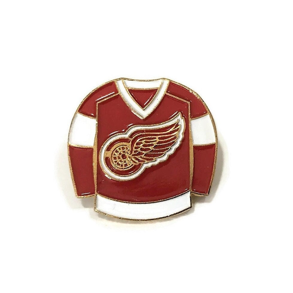 Detroit Red Wings Logo Metal 1.1 Tie Tack Hat Lapel Pin Pinback