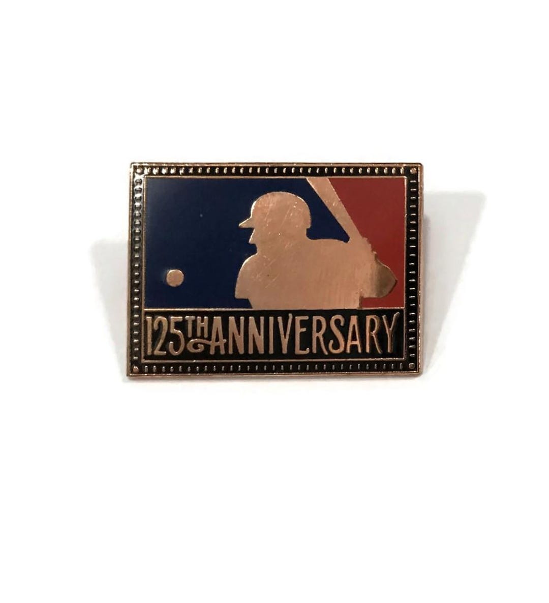 Vintage 1994 MLB LOGO Pin +backs ~ Official 125th Anniversary Baseball ...