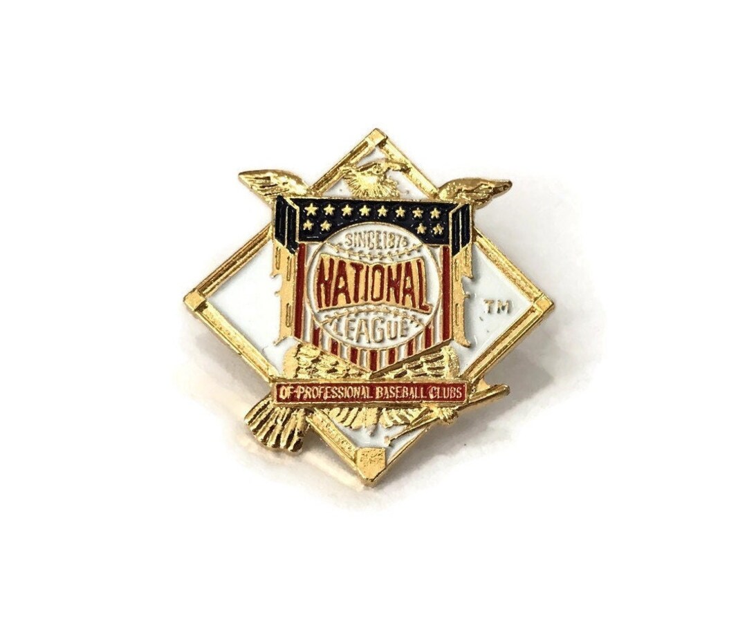 1988 Vintage NL LOGO Pin backs New Official MLB Baseball Collector Pin ...