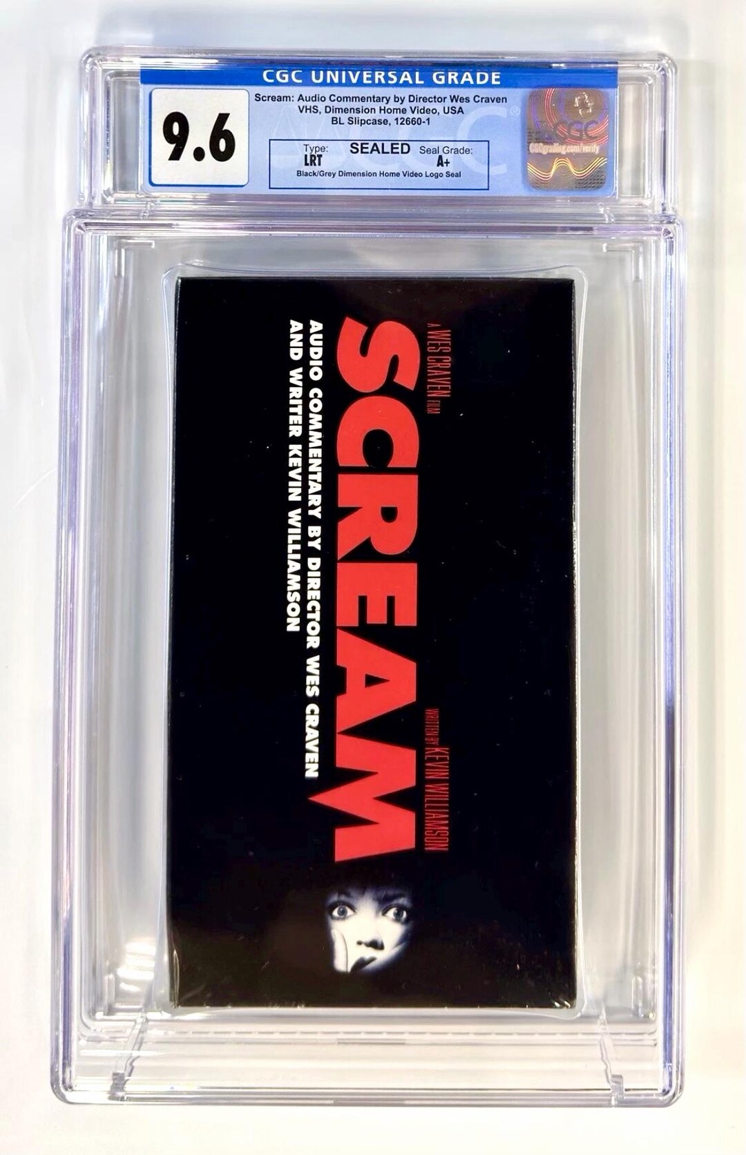 RESERVED* SCREAM Movie With Wes Craven Audio Commentary Vhs ~ Rare ...
