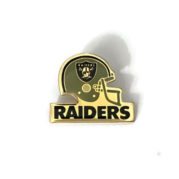 Vintage 1980s LA RAIDERS Pin +backs ~ New ~ NFL F… - image 1