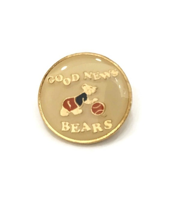Rare 1986 GOOD NEWS BEARS Pin + backs ~ New Nos ~… - image 1