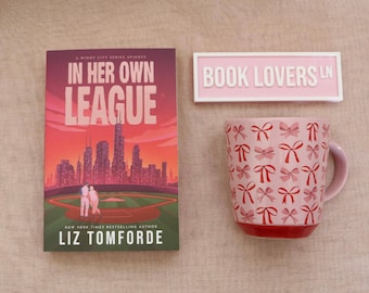 In Her Own League Book Box || Bookish Box || Bow Mug || Book Shelf Sign