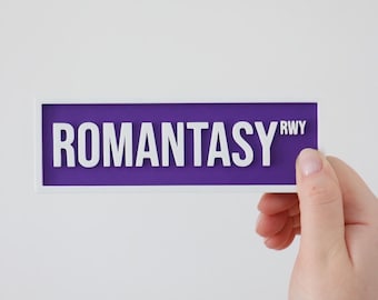 Romantasy Street Sign || Bookshelf Decor || Romantasy Book Plate ||