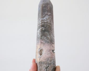 Wieża Ocean Jasper || Ocean Jasper z kieszonkami druzy || Rzadkie i wyjątkowe kryształy ||