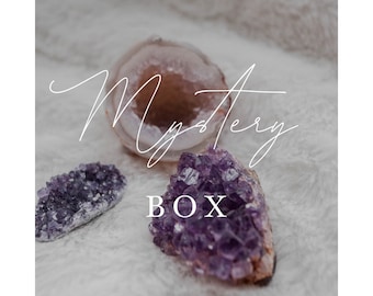Crystal Mystery Box:  Crystals, Tumbled Stones, Crystal Carvings & Crystal Jewellery