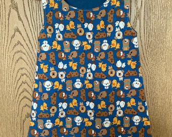 Blue Puppies Dress