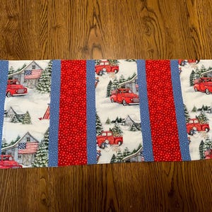 Red Truck Table Runner