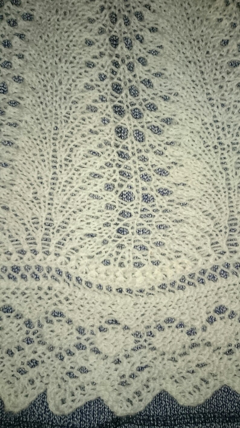 Traditional Shetland Circular Christening Baby Shawl, Receiving, Shower