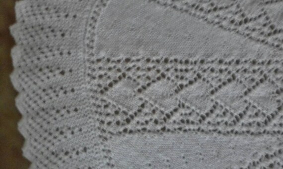 Hand knitted christening shawls new arrivals