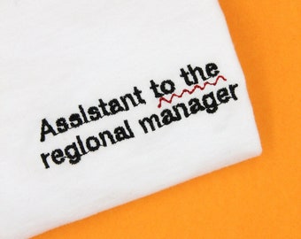The office embroidered tshirt / Tshirt brodé The office