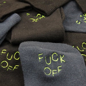 Fck ff embroidered socks / Chaussettes brodées Fck ff image 9