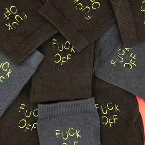 Fck ff embroidered socks / Chaussettes brodées Fck ff image 4