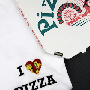 I heart pizza embroidered tshirt 画像 7