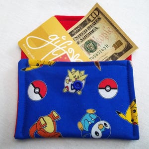 Monedero pequeño de tela de Pokémon, monedero de Pokémon, tarjetero de regalo