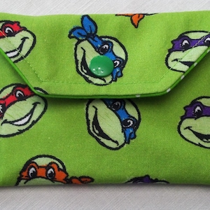 Cartera de tela de las Tortugas Ninja, tarjetero de regalo, monedero