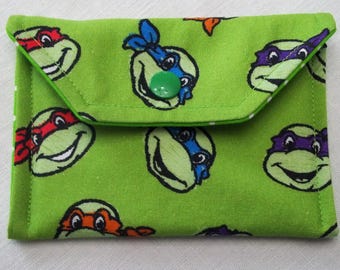 Ninja Turtles Fabric Wallet, Gift Card Holder, Coin Purse - Etsy
