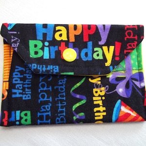 Cartera de tela para regalo de cumpleaños, porta tarjetas de regalo