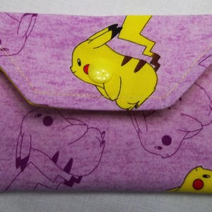Pokémon Pikachu Fabric Snap Wallet, Gift Card Holder