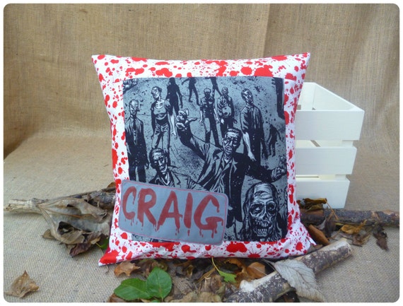Walking Dead Cushion Zombie Pillow Personalised Twd Gift Etsy