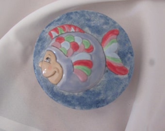 Bubble Fish Round Box