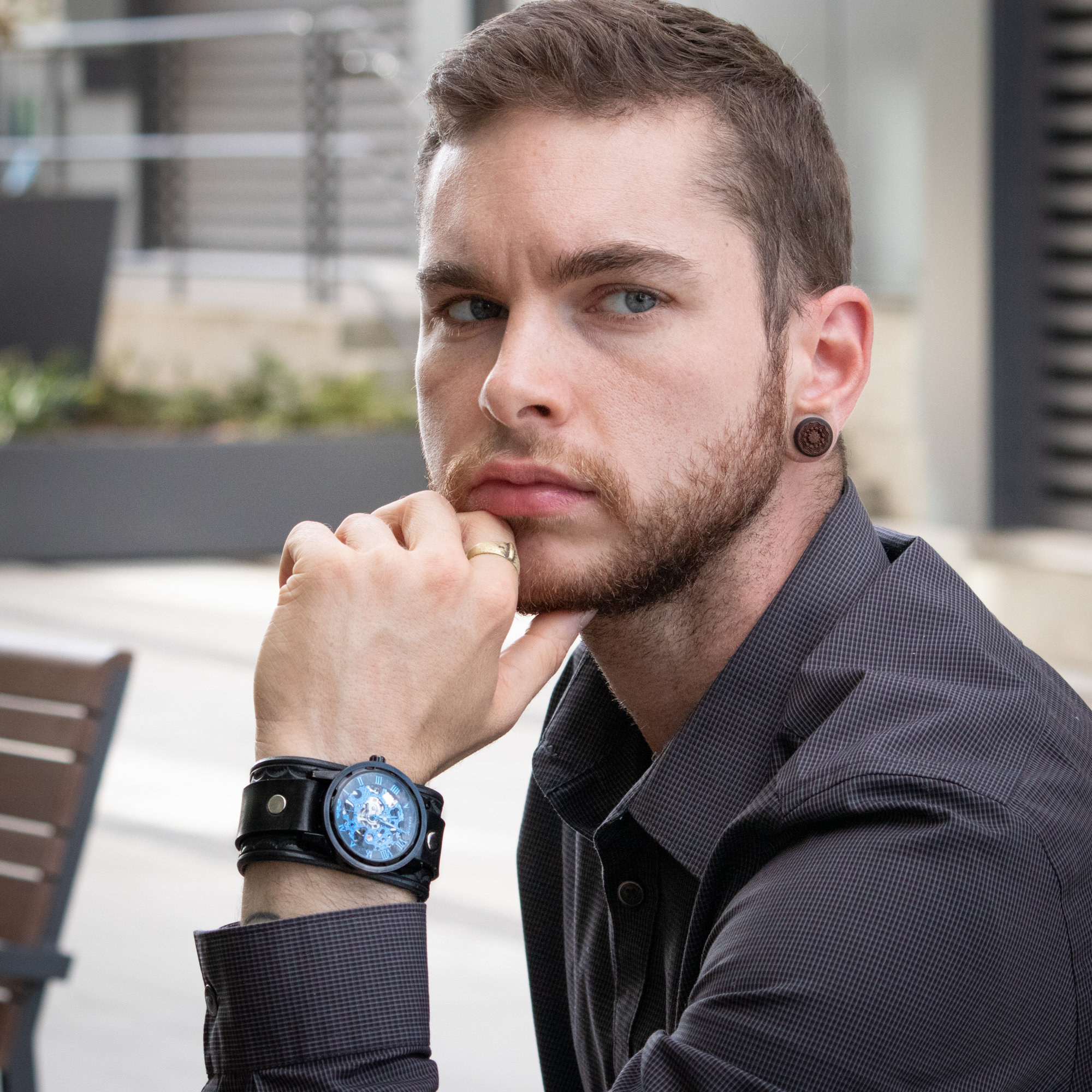 Wrist cuff watch sale
