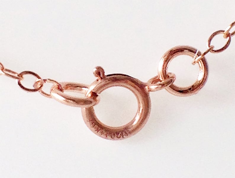 Rose Gold Filled Necklace, Rose Gold Chain, Plain Rosegold Necklace