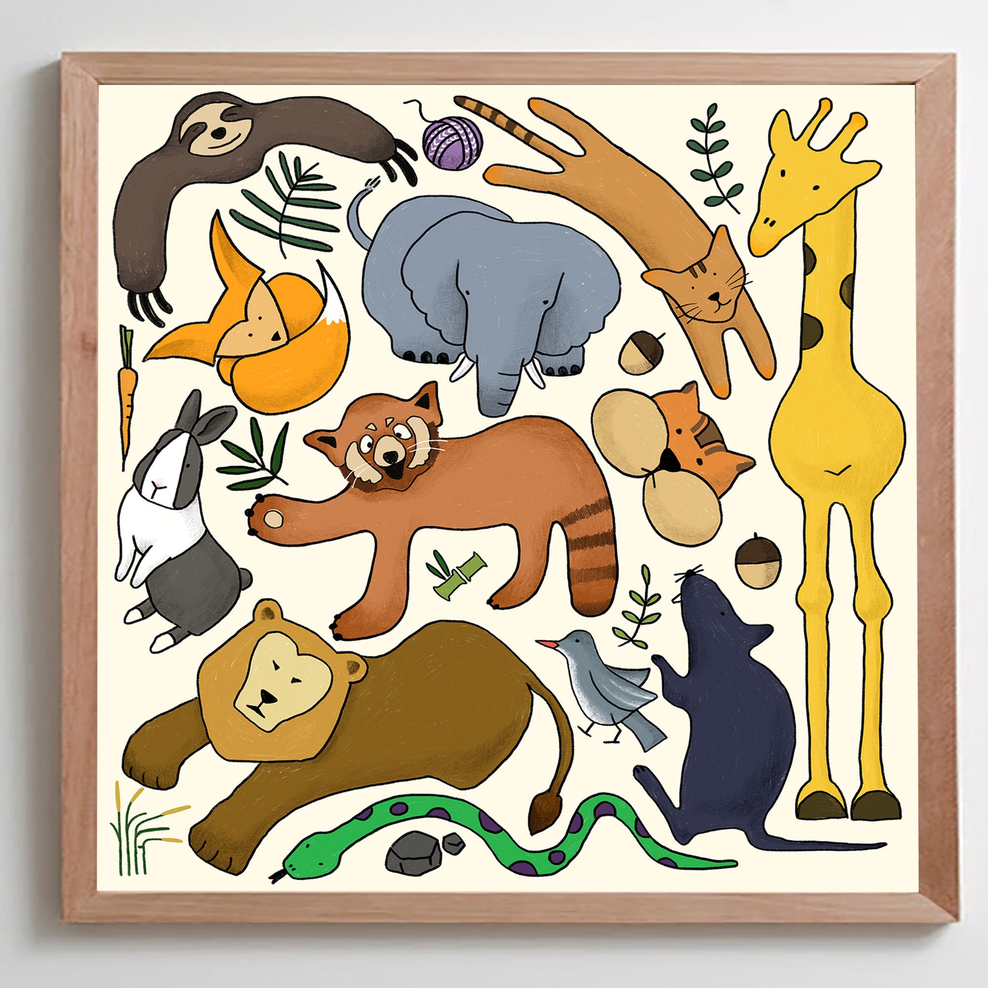 Animals Print Printable Wall Art Etsy