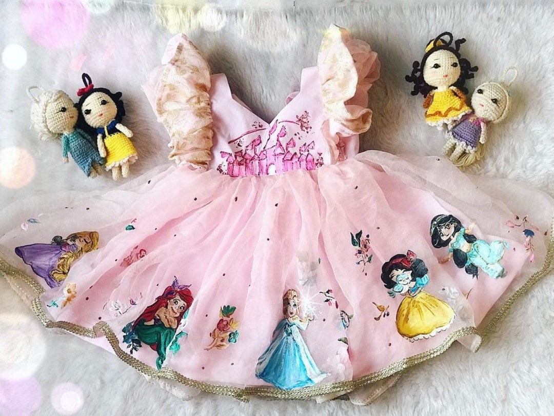 Vestido Mini Princesas Disney Etsy Mexico