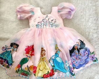 Disney Princesses pink multidyed