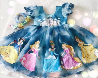 Princesses Dress (Night Blue sky)