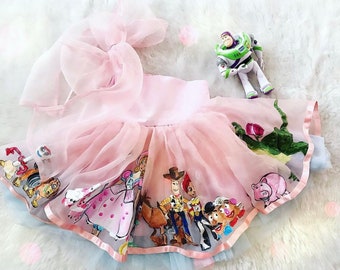 Vestido de Toy Story pintado a mano, vestido de princesa Disney personalizado