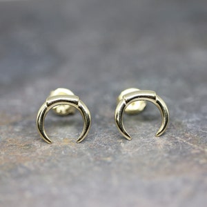 Horn stud earrings image 1