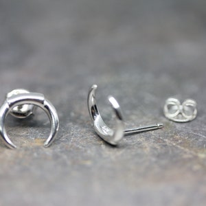 Horn stud earrings image 5