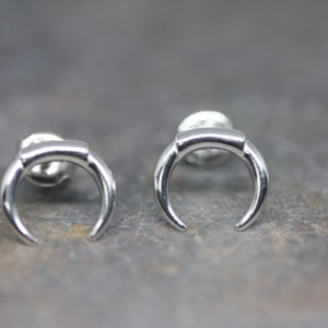 Horn stud earrings image 4