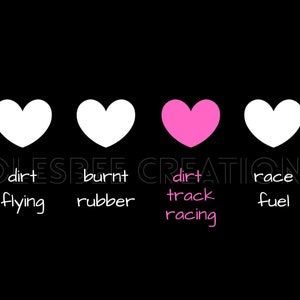 Dirt Track Racing Love design digital png for sublimation.