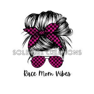 Rennen Mama Vibes design Dirt Track Racing digitales png für Sublimation.