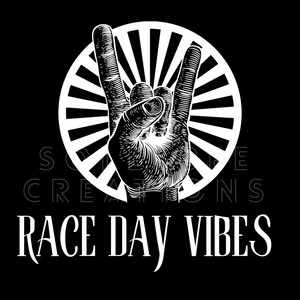 Raceday Vibes design dirt track racing digital PNG download for sublimation.