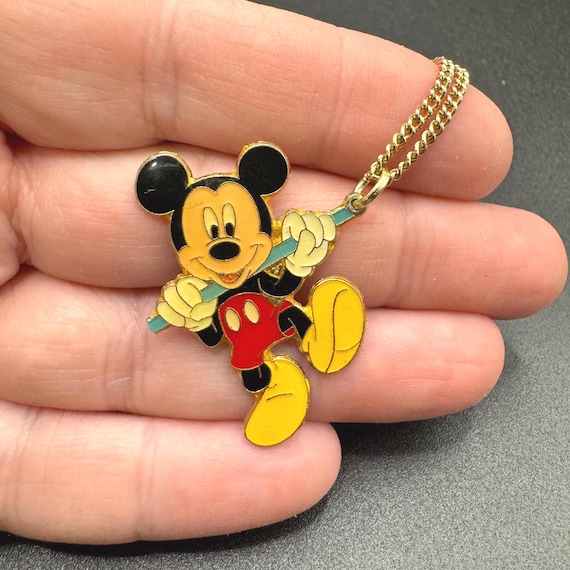 ヴィンテージ ディズニー ミッキーマウス ペンダントネックレス - Etsy 