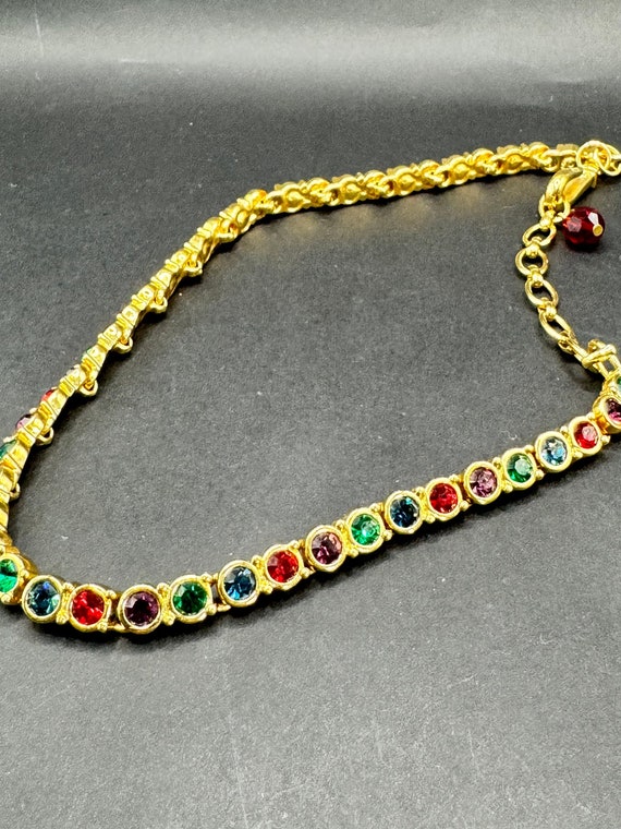 Vintage Swarovski Crystal Choker Necklace - image 1