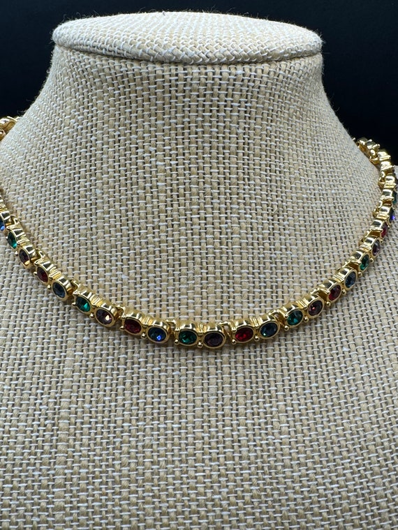 Vintage Swarovski Crystal Choker Necklace - image 6