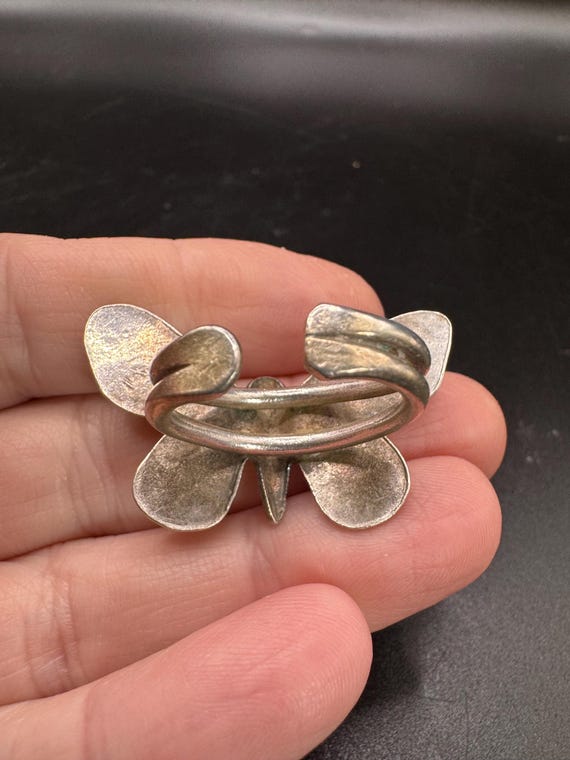 Native American Unsigned Hand stamped Butterfly R… - image 7