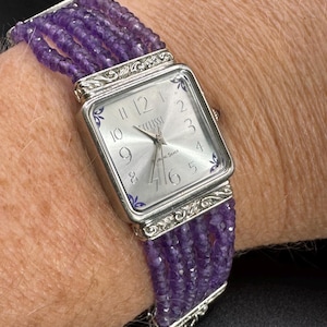 Ecclissi Sterling Silver Watch With a Beaded Faceted  display picture 2