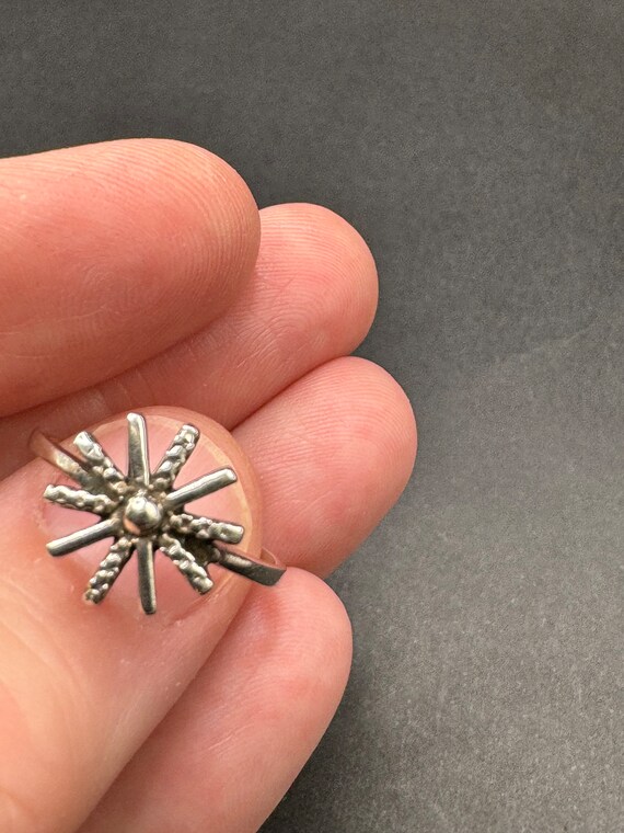 Daisy Sterling Silver Ring - image 2